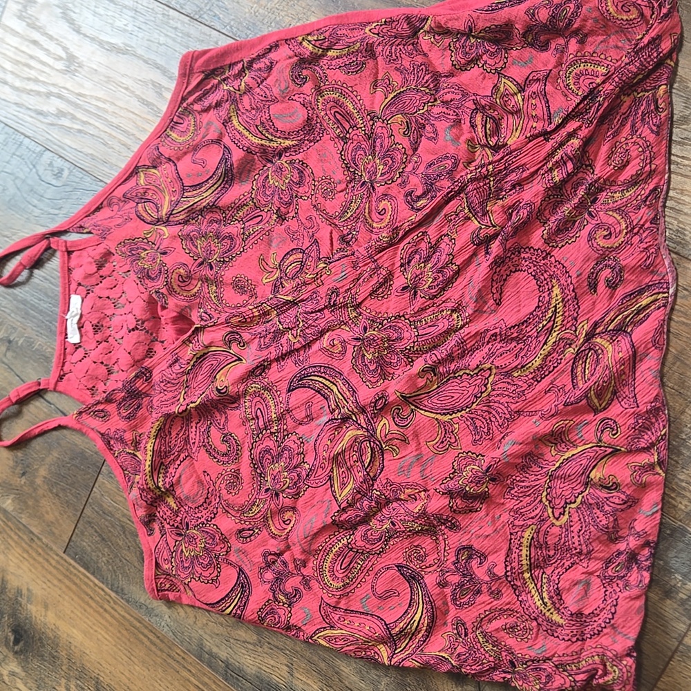 Maurices Womens Wrap Paisley Tank Top